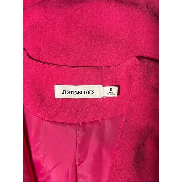 Just Fabulous Oversize Barbie Pink Blazer, Jacket with Bell Sleeves Small - Picture 5 of 5